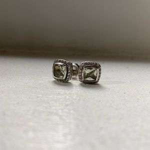 Albion Stud Earring with Pave Diamonds